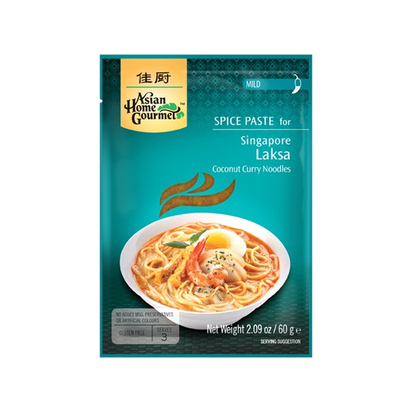 16370 Singapur Laksa curry paste 60g Asian Home Gourmet - Image 1