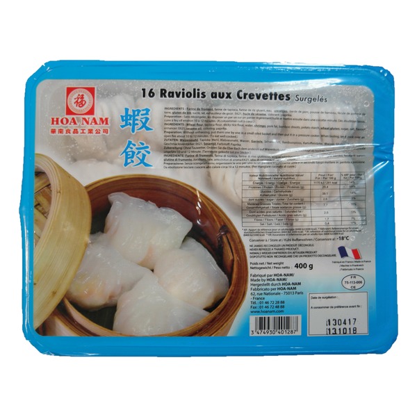 2592 Zamrznjeni Cmoki s kozicami in svinjino 400g HOA NAM - slika 1