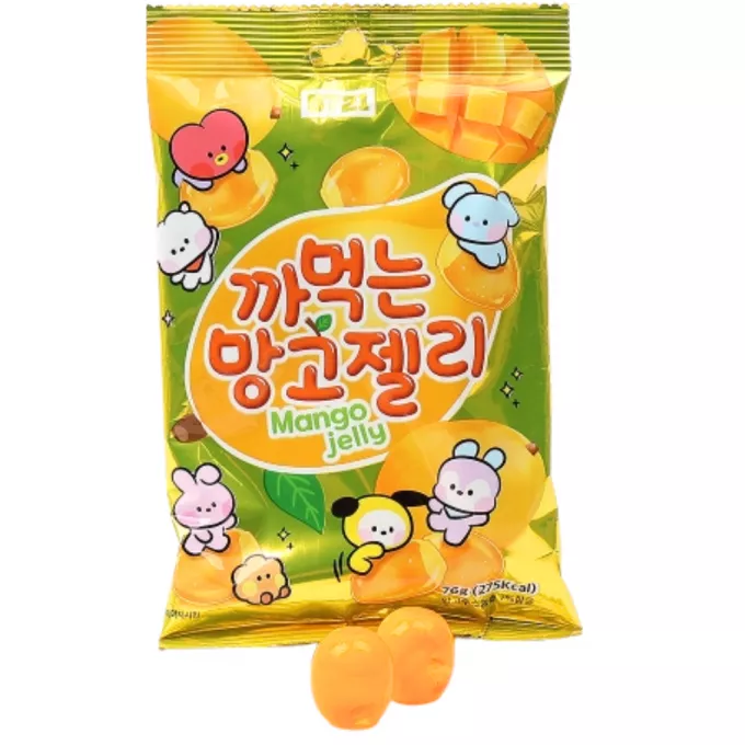 3087 Mehki gumijasti bonboni z okusom manga 76g BT21 Mehki gumijasti bonboni z okusom manga 76g BT21 - slika 1