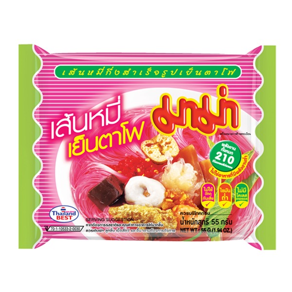 3155 Instant rice noodles yentafo 55g MAMA - Image 1