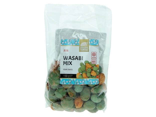 Arašidi z Wasabijem 150g GOLDEN TURTLE (1) Wassabi miks 150g GOLDEN TURTLE - slika 1