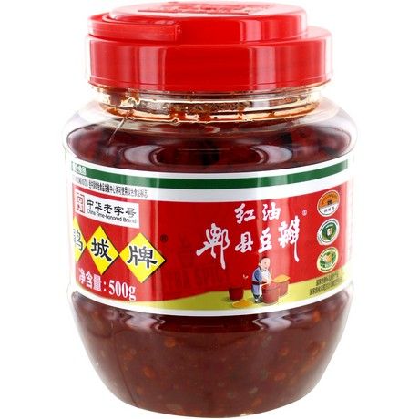 Fižolova omaka s čilijem 500g JUAN CHENG Fižolova pasta z čili oljem 500g JUAN CHENG - slika 1