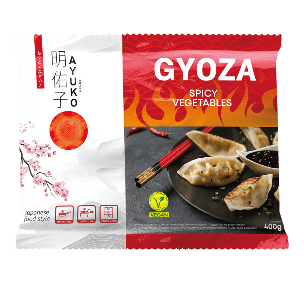 Gyoza z zelenjavo (pekoča) 450g AYUKO Gyoza z zelenjavo (pekoča) 450g AYUKO - slika 1