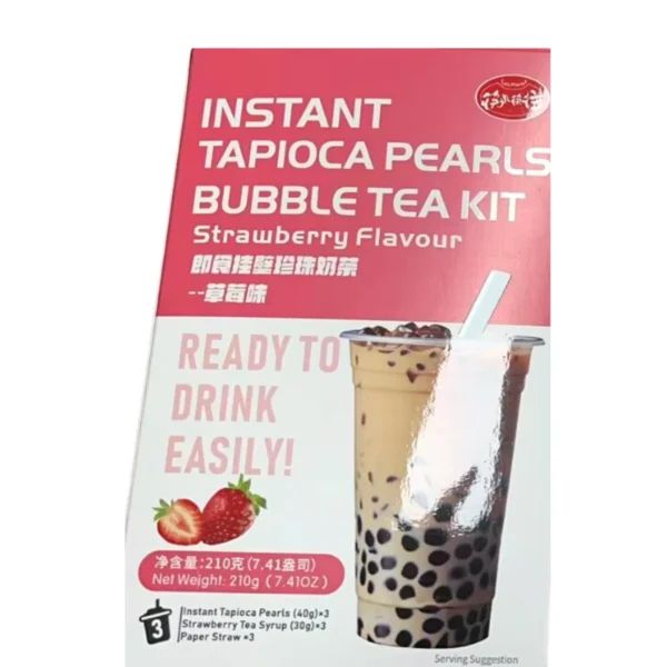 Instant Boba napitek okus jagoda 210g KLKW