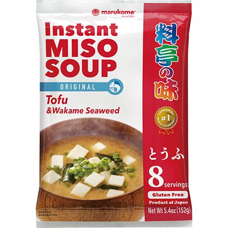 Instant Miso juha s tofujem in wakame 152g MARUKOME|Instant Miso juha s tofujem in wakame 152g MARUKOME |
