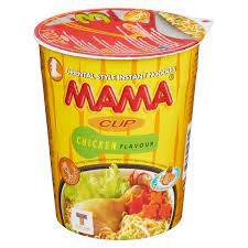 Mama cup instant noodles with chicken 70gr Instant rezanci s piščancem v lončku 70g MAMA - slika 1