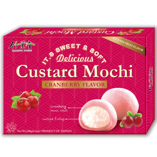 Mochi z okusom kremne brusnice 180g BAMBOO HOUSE