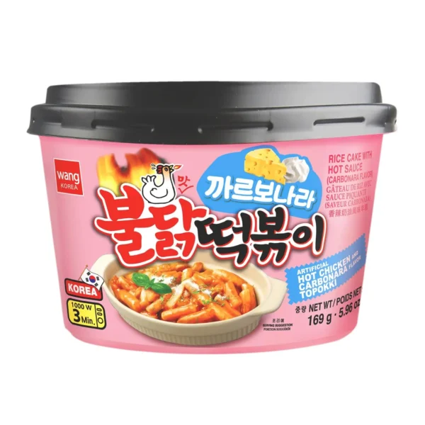 Pekoči Carbonara Tteokbokki 169g WANG