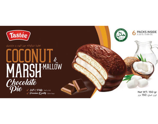 Piškoti marshmallow s čokolado in kokosom 150g TASTEE